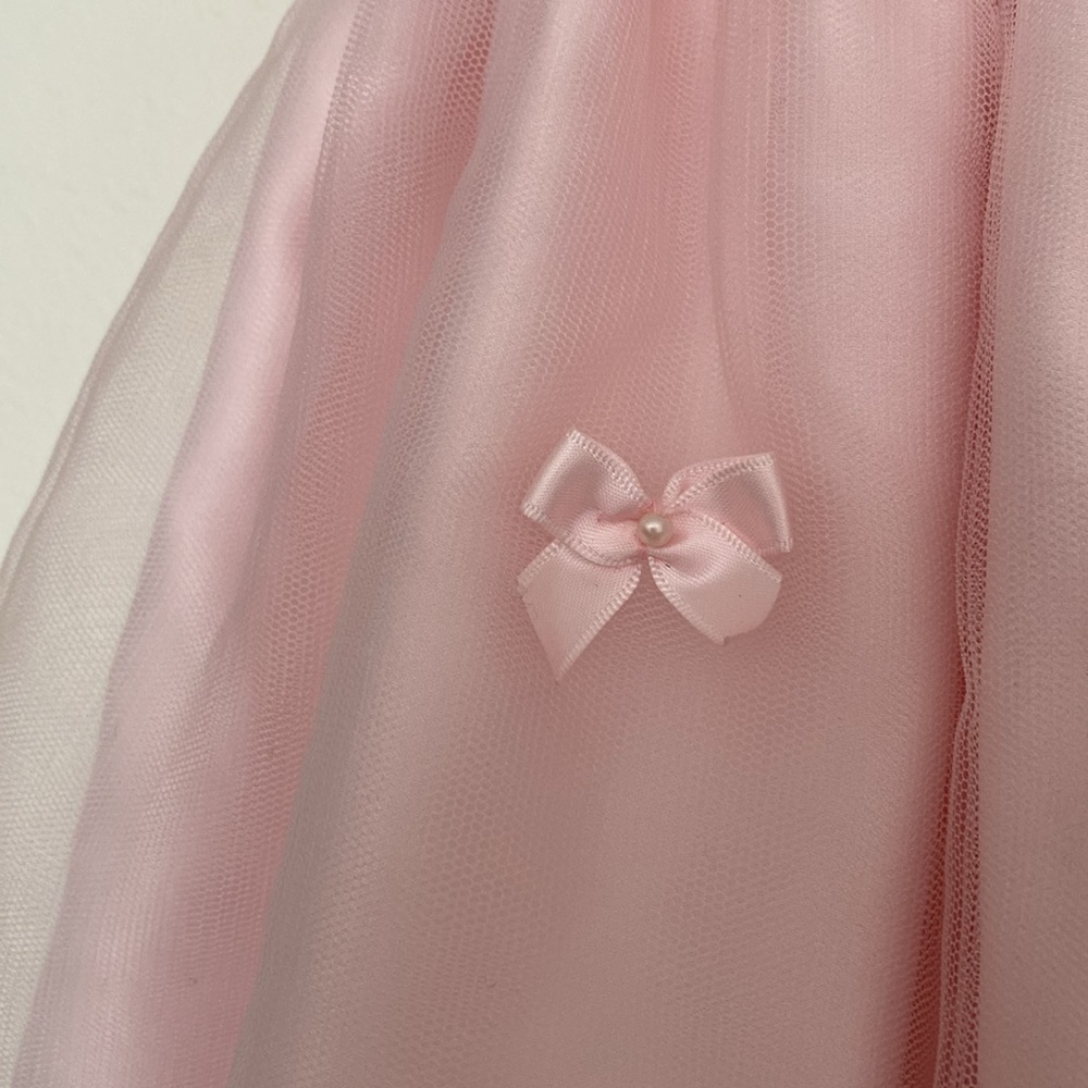Cinderella Girls Pink Dress Dressy Formal Wedding Flower Girl Easter Zip Size 4 - Picture 3 of 11